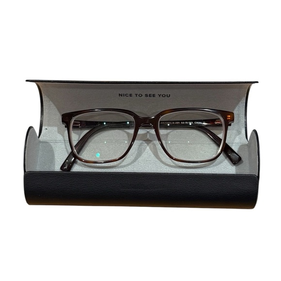 Warby Parker Eyeglasses Frames HAYDEN M 291 Tortoise Square Horn Rim 52-16-145 - Picture 1 of 8